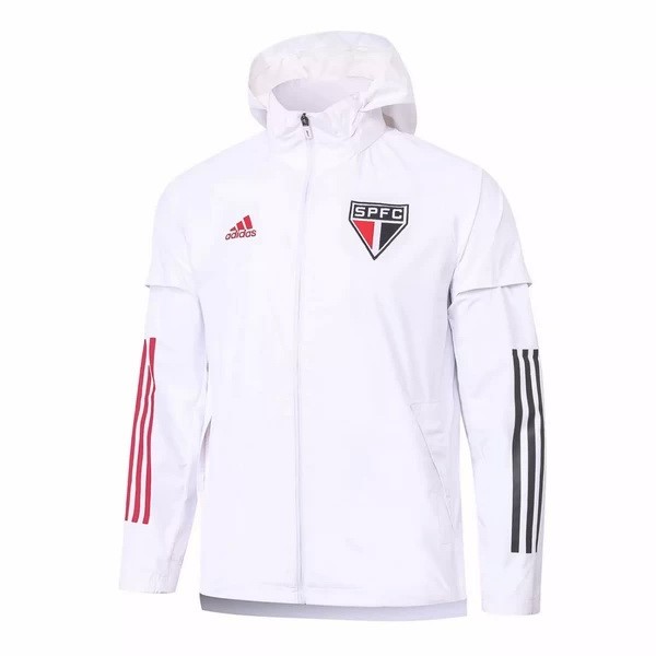 Windjacke São Paulo 2020-21 Weiß Fussballtrikots Günstig